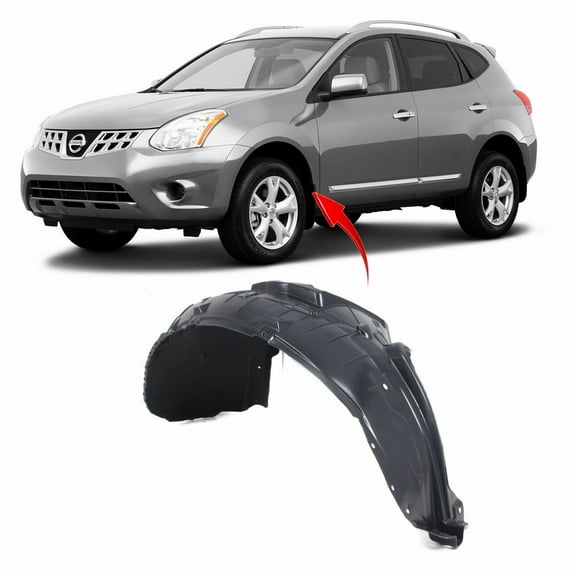 DCP Front Left Driver Side Fender Liner For 2008-2013 Nissan Rogue NI1248117