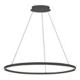 thumbnail image 1 of Dainolite Circulo 32" 1-Light 63W Lustre Moderne en Métal Noir Mat, 1 of 1