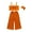Orange, variant on Infant Baby Girl Clothes Toddler Kids Baby Girls Print Bow Suspender Vest Pants Outfits Set Outfits For Girl