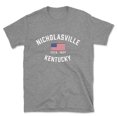 thumbnail image 1 of Nicholasville Kentucky Patriot Men's Cotton T-Shirt, 1 of 1