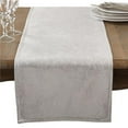 thumbnail image 1 of Saro Lifestyle Shimmering Rectangle 15'' x 72'' Metallic Glam Table Runner, Silver, 1 of 10