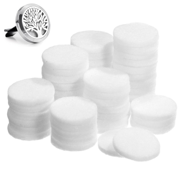 FELTECHELECTR 50 almohadillas de algodón para difusor de aroma, para coche, para aromaterapia, de repuesto