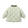thumbnail image 6 of Girls Lightweight Quilted Padded Jacket Button Down Coat Cozy Warm Long Sleeve Outerwear for Girls Winter Outdoor Daily Wear, 6 of 6