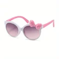 thumbnail image 4 of Lindas gafas de sol con lazo de dibujos animados, gafas de sombrilla para niñas y niños para escalar deportes al aire libre, 4 of 5