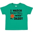 thumbnail image 3 of Inktastic I Watch Basketball with Daddy Boys Baby T-Shirt, 3 of 5