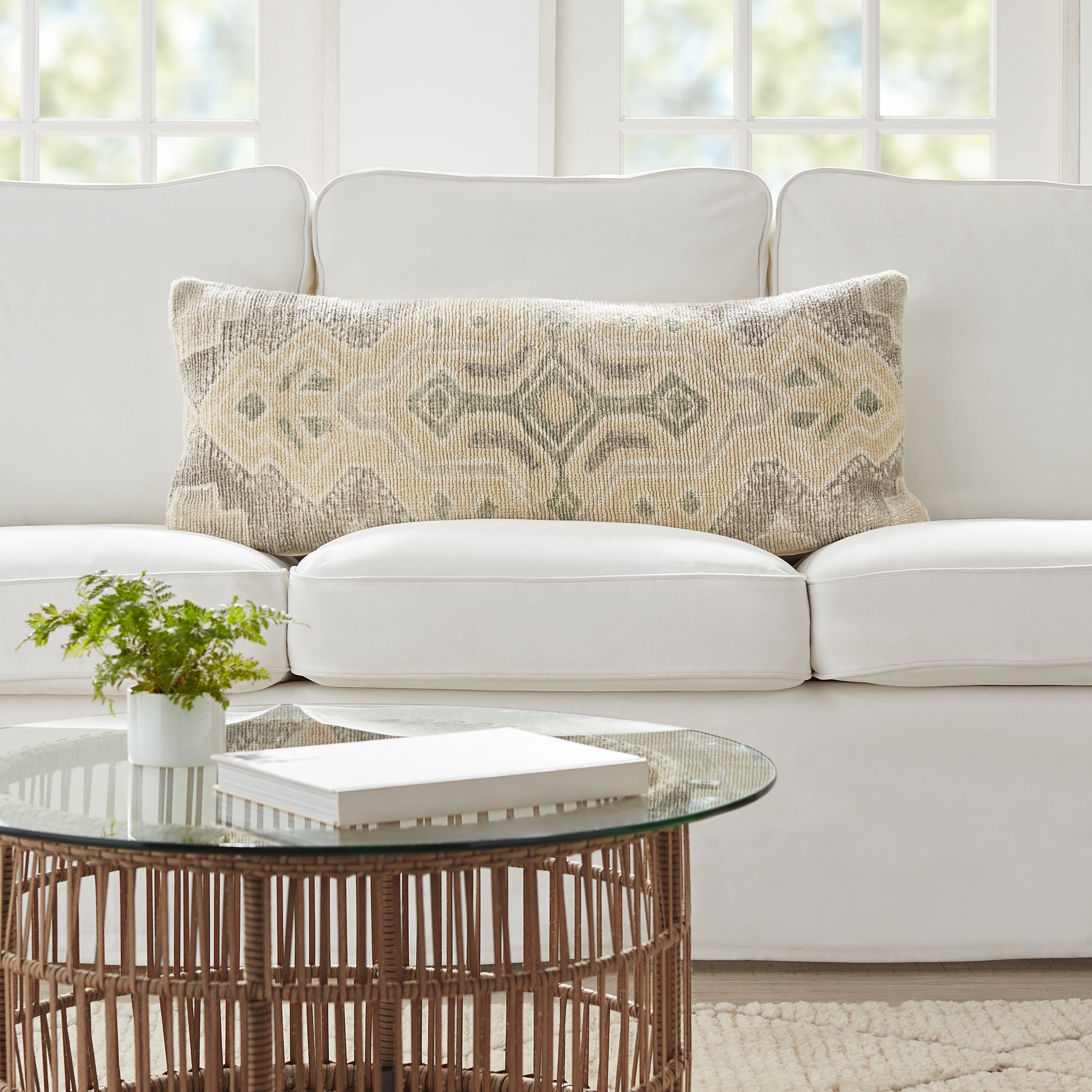 Dave & Jenny Marrs for Better Homes & Gardens Sage Persian Rug Decorative Pillow, 14 in x 36 in