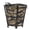 Tiger skin color, variant on Camping Trash Can, Foldable Garbage Bin with Zippered Lid Foldable Garbage Container for Camping Outdoor Picnics BBQ