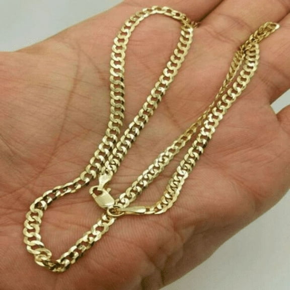 Cuban Link Necklace, 10K Yellow Gold, 20 Inches