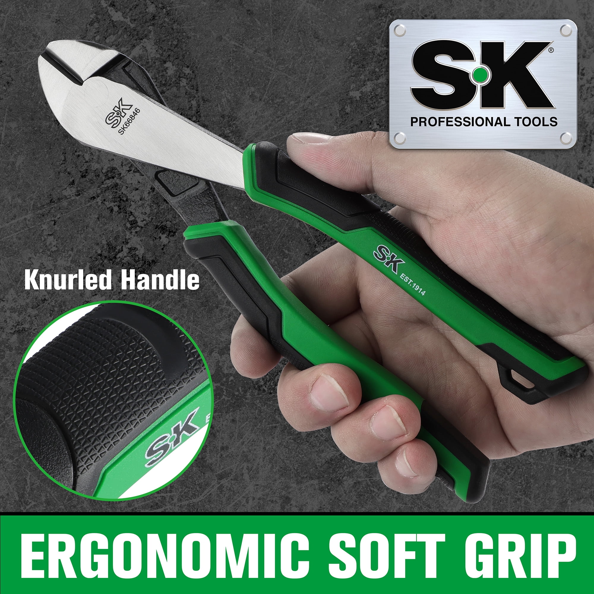 SK Hand Tools SK02103 8" Diagonal Plier