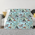 thumbnail image 1 of Fotbe pirate with funny animals Manta de Franela con Estampado, Manta Ultrasuave para Cama, Sofá, Auto, Hipoalergénica y Antibolitas-50"x40", 1 of 6