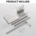 thumbnail image 3 of KLDKLD Toilet Paper Holder Stand,Brushed Nickel Toilet Paper Holder with Extra Cell Phone Holder,Free Standing Toilet Paper Holder SUS 304 Stainless Steel,Weighted Base Bathroom Toilet Paper Holder, 3 of 8