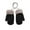 Black, variant on Fesfesfes Toddler Baby Mittens Boys Girls Winter Knitted Gloves Children Knitted Gloves Children Solid Color Thickened Warm Gloves