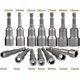 thumbnail image 2 of 14 Pieces Screwdriver Socket 6-19mm - Bit Adapter, Hexagonal for Nut Driver for Hand Drill, Electric Screwdriver, Socket Wrench, 2 of 4