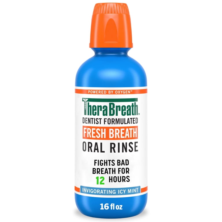 TheraBreath Fresh Breath Alcohol-Free Mouthwash, 16 fl oz photo 1