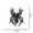 cool spider, variant on 2024 Fashion Cute Alloy Animal Insect Crystal Brooch Pin Women Party Jewelry-red cock