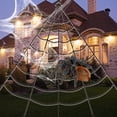 thumbnail image 1 of Decoración de tela de araña gigante de Halloween 16X16.4ft / 23X16.4ft Scary enorme araña Web, 1 of 4