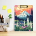 thumbnail image 2 of FORMRS Acrylic Clipboard with Low Profile Clip Standard A4 Letter Size, 12.5" x 9", Floral Mountain, 2 of 8