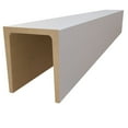thumbnail image 3 of Ekena Millwork 3 1/2"W x 3 1/2"H x 288"L 3-Sided (U-Beam) Sanded Smooth HeritageTimber Faux Wood Ceiling Beam, Primed White, 3 of 12