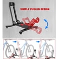 thumbnail image 5 of Bike Floor Stand, Portable Bike Storage for Garage - up to 3.5" Tire Wide, MTB & Road Bicycle Floor Stand, Front and Rear Wheel Parking Rack Fit for 26"-29" Bikes, 5 of 7