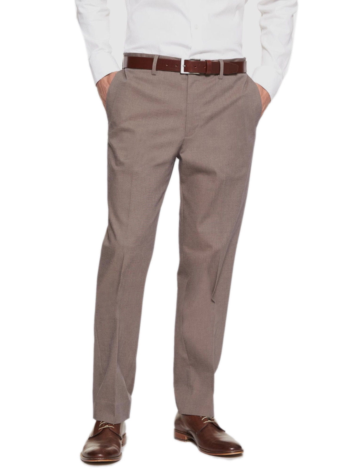 New 5823-2 Banana Republic Mens Taupe Brown Non Iron Standard Fit Pants ...