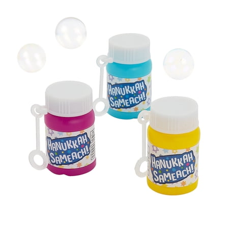 Hanukkah Bubble Bottles, Pack of 24