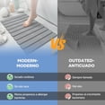 thumbnail image 2 of CHENEYMX Tapete de ba&ntilde;o Alfombrilla Antideslizante Alfombra de Ba&ntilde;o de Microfibra Tapete para Piso Lavable a M&aacute;quina Ultra Absorbente de Agua y Suave (Gris Claro), 2 of 7