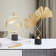 thumbnail image 4 of Habitación creativa con modelo de hoja de albaricoque en plata y oro, luz de lujo para dormitorio, mueble de TV moderno, entrada, decoración del hogar, 4 of 5