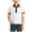 White, variant on Two-Tone Collared Shirt for Big Kids, Boys' Button-Down Summer Uniform Top Casual School Style Pullover Tee
