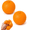 2PCS-Orange-Simulated Orange Sensory Stress Reliever- A10, variant on Soft Fidget Toys Orange Stress Soft, Slow Rebound Sensory Squeeze Toy, Trending Soft Decompression Gadget,Anxiety Sensory Stress Sensory Hand Toys 8cm