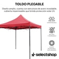 thumbnail image 2 of Carpa Toldo Plegable Reforzado 3x3 Lona Impermeable Acero In, 2 of 8