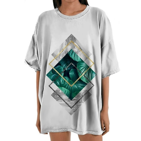 

YFPWM Summer Shirts for Women 2022 Queen Top Mesh Tops Corset Top Fringe Top Flowy Tops Feather Top Dog Print Top Cow Print Top Hawaiian Shirt Geometric Short Sleeve Print Pattern Tops