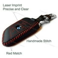 thumbnail image 5 of Genuine Leather Cover Remote Protecto Fob Case Hook Holder Fit for BMW  Key (red), 5 of 6