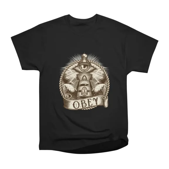 Obey Illuminati Art T-Shirt Tee Gift For Him Merch For Her Apparel For Friend