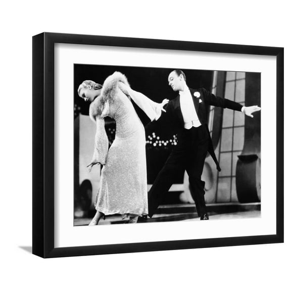 Art.com Follow The Fleet, Ginger Rogers, Fred Astaire, 1936 Photo, Black Frame Wall Art, 21" x 17"