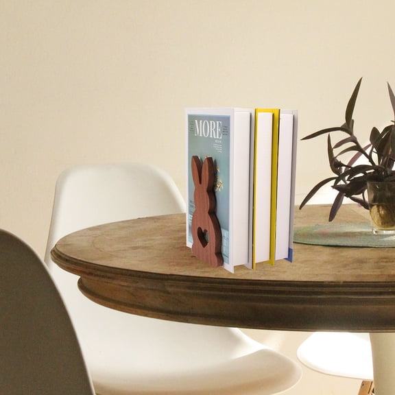 Wooden Book for Easter Decor, Desktop Bookends for Students and Children, Table Decoration Accessory