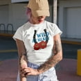 thumbnail image 2 of Wild at Heart, Retro Western Desert Themed Art Merch Gift, Baby Blue T-Shirt, 2XL, 2 of 5