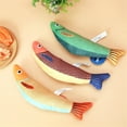 thumbnail image 4 of Bite Resistant Catnip Cat Toy Simulation Fish Shape Creative Funny Pet Products Cat Toy Cute Cartoon Pet Chew Toy Soft Plush Style G, 4 of 6