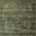thumbnail image 1 of Ahgly Company Machine Washable Indoor Square Industrial Modern Khaki Green Area Rugs, 7' Square, 1 of 7
