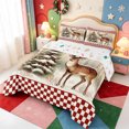 thumbnail image 2 of Manfei Winter Holiday Queen Comforter Set,Farmhouse Christmas Santa Claus Comforter Sets Queen,Xmas Reversible,3-Piece,1 Comforter and 2 Pillowcases, 2 of 7