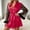 Red, variant on Tawop Womens Pjs Sleepwear Robes Mesh Sleeve Woman Lingerie Deep V