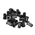 thumbnail image 4 of Unique Bargains Écrous de Rivets M5 Acier au Carbone Zincé Tête Plate Filetée Écrou Noir 20 Pcs, 4 of 7