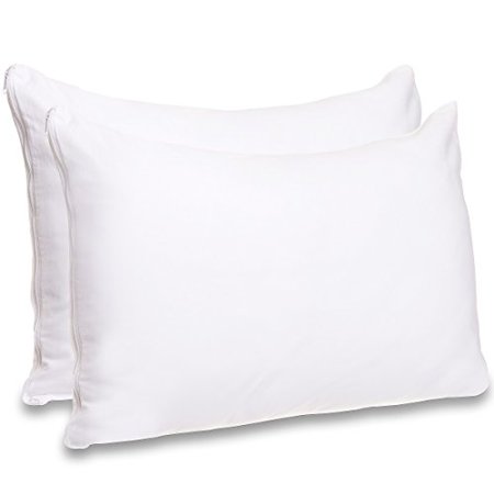 4 Pack 100 Cotton 500 Thread Count Allergy Pillow Protectors By