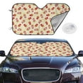 thumbnail image 2 of Kdxio Cartoon Popcorn Print Windshield Sun Shade,UV Rays and Sun Heat Protection,Sunshade for Car Windshield,Car Shade Front Windshield - Small, 2 of 6