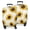 White Sunflower Pattern, variant on White Green Leaf Flower Sunflower Pattern Luggage Cover Fashion Suitcase Cover Baggage Covers Fit 25-28 Inch Luggage (Go Travel)