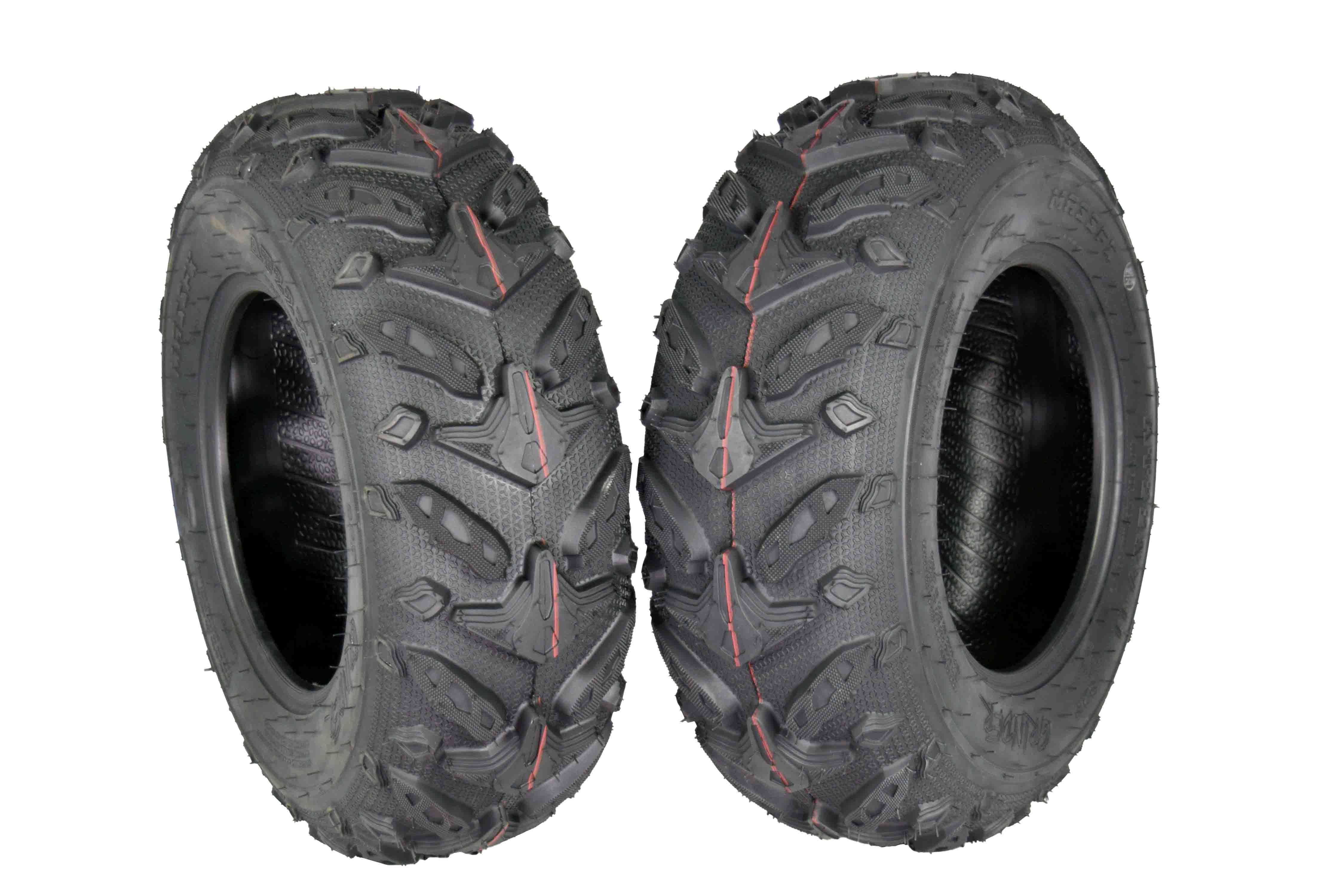 MASSFX Grinder 22x711 Dual Compound 6PLY Front ATV Tire 2Pack