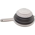 thumbnail image 3 of Handy Housewares Colador de cocina de silicona plegable, redondo, de 8 pulgadas, para ahorrar espacio, con asa, color blanco (1 paquete), 3 of 4
