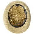 thumbnail image 2 of Sombrero Fedora de Paja Tejida a Crochet Steve Madden 57 cm Blanco, 2 of 2