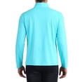 thumbnail image 3 of INSPIRAR CHIC Suéter de Cuello Alto para Hombre de Manga Larga Tejido Pullover T-Shirt M Azul Brillante, 3 of 6