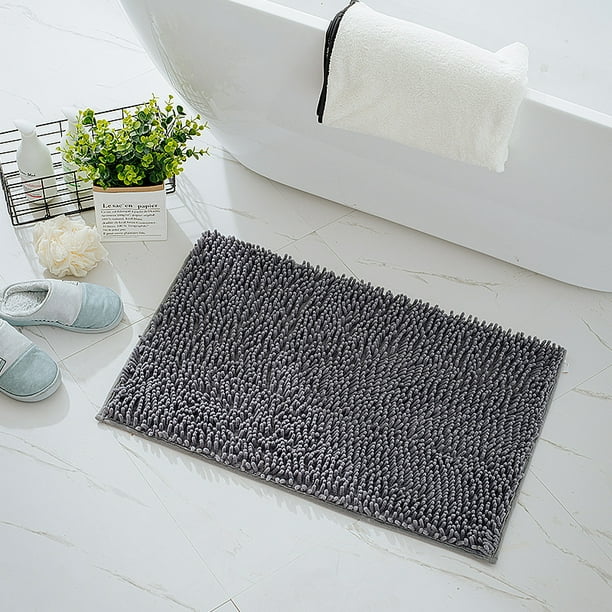 Chenille Indoor Door Mat Entryway Rug, 50*80cm, Super Absorbent Mud