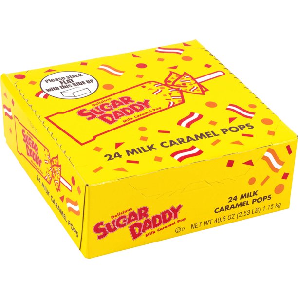 Sugar Daddy Milk Caramel Pops, 34 count, 40.6 oz